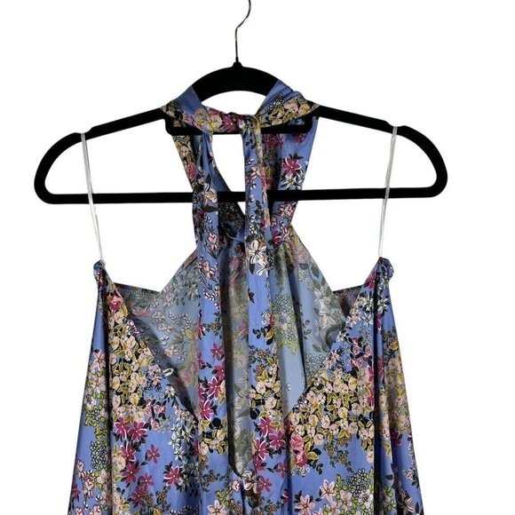Anna Kay Sleeveless Halter Floral Dress Women’s Size 2 Summer Cocktail Party - Picture 5 of 12